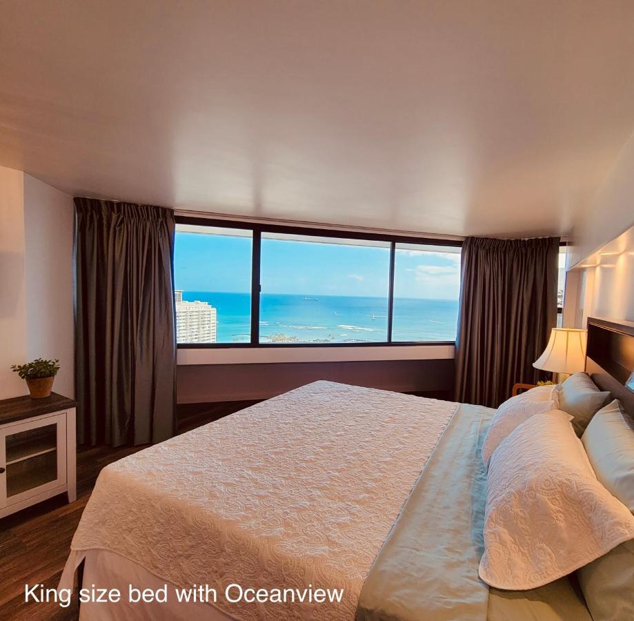 호놀룰루 Waikiki High-Rise Sea View Free Parking 아파트 호텔 외부 사진